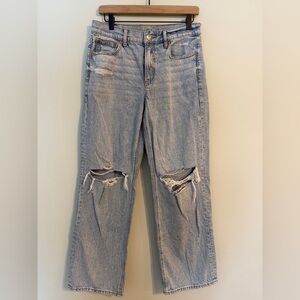 American Eagle Outfitters Light Blue Stovepipe Jeans - size 6 long